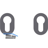 FSB Kleberosette 15 1721 PZ, Aluminium schwarz matt