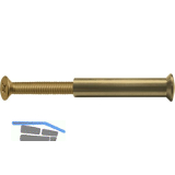 H�lsenschraube f. Bohrung � 5 mm, TS - 45 mm, M 4 x 25, Messing blank