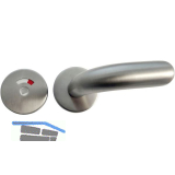 Dr�ckergarnitur GEOS mit WC-Garnitur barrierefrei, Griffl�nge 140 mm, Edelstahl