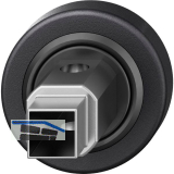 FSB Fenstergriff Adapter-Rosette rund, Aluminium schwarz matt