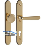 Sicherheits-Wechselgarnitur ALT-WIEN auf Schild PZ88, Messing poliert PVD