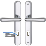 GRUNDMANN Sicherheitsdr�ckergarnitur ELEGANT, PZ92, Messing verchromt