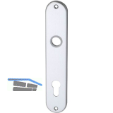 Langschild SCH-Line U-Form, PZ 88, silber eloxiert