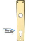 Langschild EUROPA, PZ 88, neusilber eloxiert