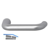 Dr�ckerlochteil SCH U - FORM - silber eloxiert