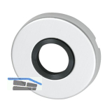 Dr�ckerrosette SCH Line 50 mm, Ansatz 18 mm, silber eloxiert