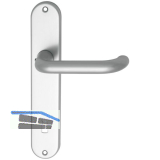 Dr�ckergarnitur SCH U - Form - auf Schild BB 90, 38 - 43, silber eloxiert