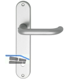 Wechselgarnitur SCH U - Form - auf Schild PZ 88, silber eloxiert