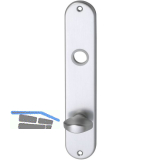 Langschild SCH-Line U-Form, WC 90, Alu silber eloxiert