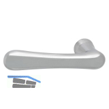 Dr�ckerlochteil ELEGANT - WG 500, Alu poliert, links