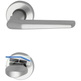 Dr�ckergarnitur EUROPA - auf Rosette WC, 38 - 42, silber eloxiert