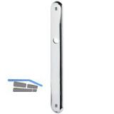 Langschild ELEGANT WG 500, ungelocht, Alu poliert