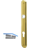 Langschild ELEGANT, PZ 88, Messing poliert