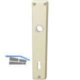 Langschild WG 2000, BB 90, Alu neusilber eloxiert