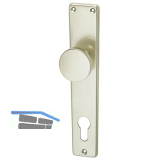 Knopflangschild WG 2000 - PZ 88, Aluminium neusilber eloxiert