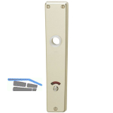 Langschild WG 2000, WC 90, f. Not�ffner, Alu neusilber eloxiert