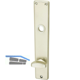 Langschild WG 2000, WC 90, m. Drehknopf, Alu neusilber eloxiert