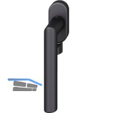 FSB Fenstergriff 34 1076 mit Selbstverriegelung, Aluminium schwarz matt