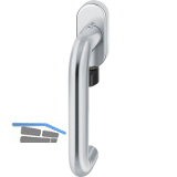 FSB Fenstergriff 34 1070 mit Selbstverriegelung, Edelstahl matt