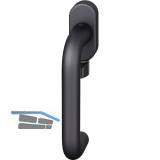 FSB Fenstergriff 34 1070 mit Selbstverriegelung, Aluminium schwarz matt