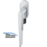 FSB Fenstergriff 34 1005 mit Selbstverriegelung, Edelstahl matt