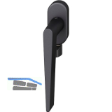 FSB Fenstergriff 34 1005 mit Selbstverriegelung, Aluminium schwarz matt