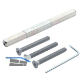 HOPPE Befestigungsset zu Sicherheits-Dr�ckergarnitur T�rst�rke 42-52 mm