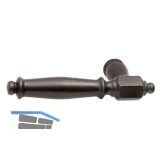 Dr�ckerlochteil NOTTINGHAM links, Eisen verzinkt geschw�rzt