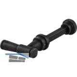 SCH�RGHOFER WC-Sperrgarnitur, Eisen verzinkt geschw�rzt