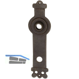 SCH�RHOFER Langschild NEWCASTLE - WC 90, Eisen verzinkt geschw�rzt