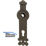 Haust�r - Langschild NEWCASTLE, PZ88, Eisen verzinkt geschw�rzt