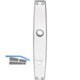 Langschild WG 1000 FAVORIT, WC 90, f�r Not�ffner, Alu poliert