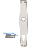 Langschild WG 1000 FAVORIT, PZ 88, Alu neusilber eloxiert