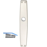 Langschild WG 1000 FAVORIT, ungelocht, Alu neusilber eloxiert