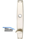 Langschild WG 1000 FAVORIT, WC 90, m. Drehknopf, Alu neusilber eloxiert