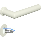 HEWI Dr�ckergarnitur Serie 162 - mit Rundrosetten BB, wei� matt