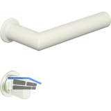 HEWI Dr�ckergarnitur Serie 162 - mit Rundrosetten WC, wei� matt