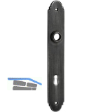 SCH�RGHOFER Langschild NEUMARKT - BB 90, Eisen verzinkt alt geb�rstet