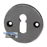 SCH�RGHOFER Schl�sselrosette BB, � 50 mm, Eisen verzinkt alt geb�rstet