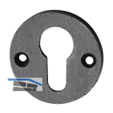 SCH�RGHOFER Zylinderrosette PZ, � 50 mm, H�he 3 mm, Eisen verzinkt alt geb�rstet