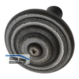 SCH�RGHOFER Knopfdr�ckerlochteil, Ansatz 15, Eisen verzinkt alt geb�rstet