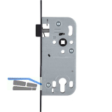 SOLIDO Einstemmschloss 320 PZ, DM 50, Nuss 8,5, Stahl schwarz KTL-beschichtet