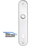 Langschild WG 1700, BB 90, silber eloxiert