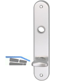 Langschild WG 1700, WC 90, mit Drehknopf, silber eloxiert