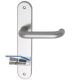 Dr�ckergarnitur WG 1700L - auf Schild WC 90, 38 - 43, silber eloxiert