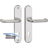 SH-Dr�ckergarnitur GARDA - auf Schild PZ88, ohne Kzs., silber, 50 x247 x15, RC2