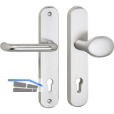 SH-Wechselgarnitur GARDA-Knopf gekr., ohne Kzs., silber, RC2, 50 x 247 x 15