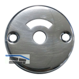 Rosette WC WG AB6, � 51 mm, mit Sichtschlitz, Aluminium poliert