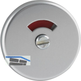 WC-Aussenrosette WG � 50 mm, mit Anschraubtr�ger "U", silber eloxiert