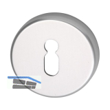 Schl�sselrosette BB WG � 50 mm, mit Universaltr�ger "U", silber eloxiert